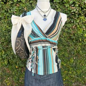 ✨2000’s striped blouse